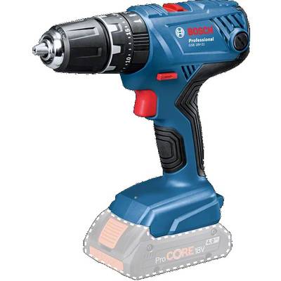 Akumulatorski bušilica-odvijač 'Bosch Professional GSB 18V-21', plavo-crn s crvenom bojom, li-ionska baterija 18V, za kućanske i zanatske radove.