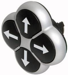 Eaton 286338 M22-DI4-S-X7 Druktoets Kunststof frontring 4 knoppen 1 stuk(s) Piece
