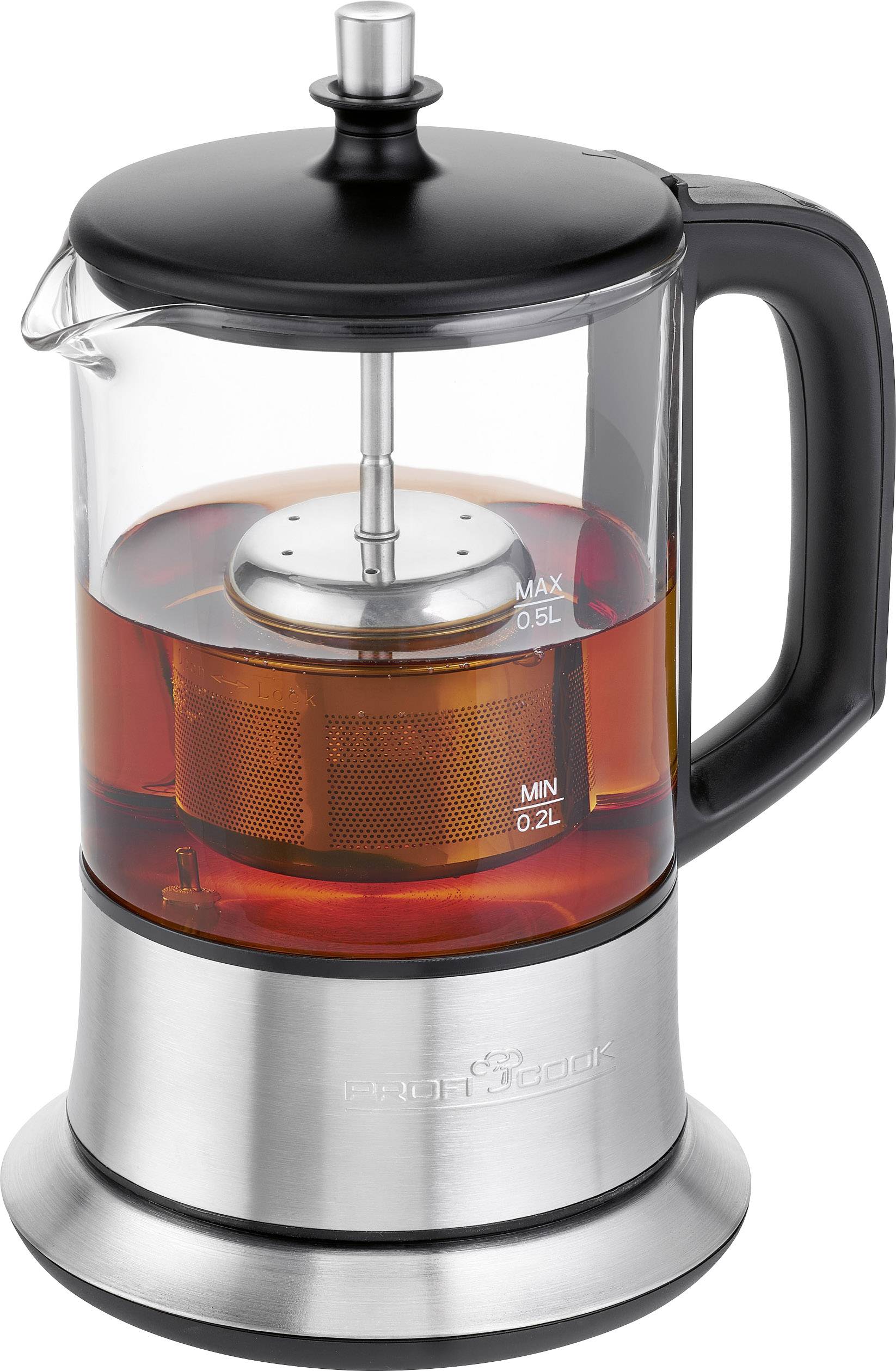 Profi Cook PC-TK 1165 Waterkoker Multifunctioneel, Oververhittingsbeveiliging, Snoerloos, Instelbare temperatuur Aantal/Volume: 0.5 l RVS