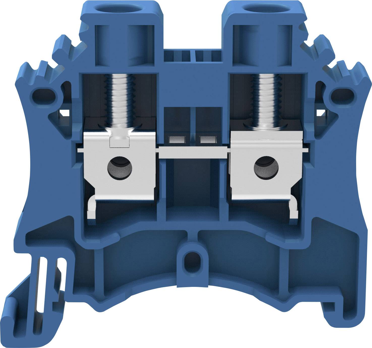 Degson DC6-01P-12-00A(H) Doorgangsklem Schroefklem Blauw 1 stuk(s)