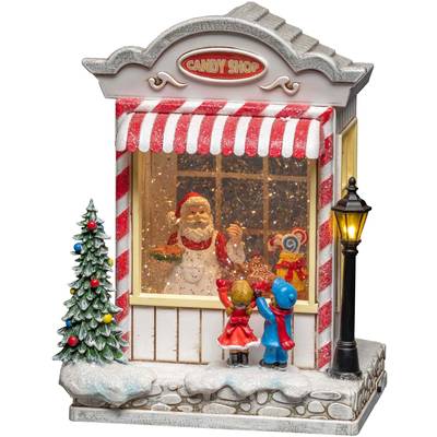 Konstsmide 4369-000 LED krajolik trgovina slatkišima toplo bijela LED bijela prekrivena snijegom, ispunjena vodom, timer-0