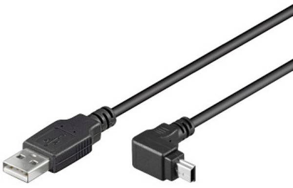 TECHly USB kabel  USB 2.0 USB-A utikač, USB-Mini-A utikač 1.80 m crna sa zaštitom ICOC-MUSB-AA-018ANG
