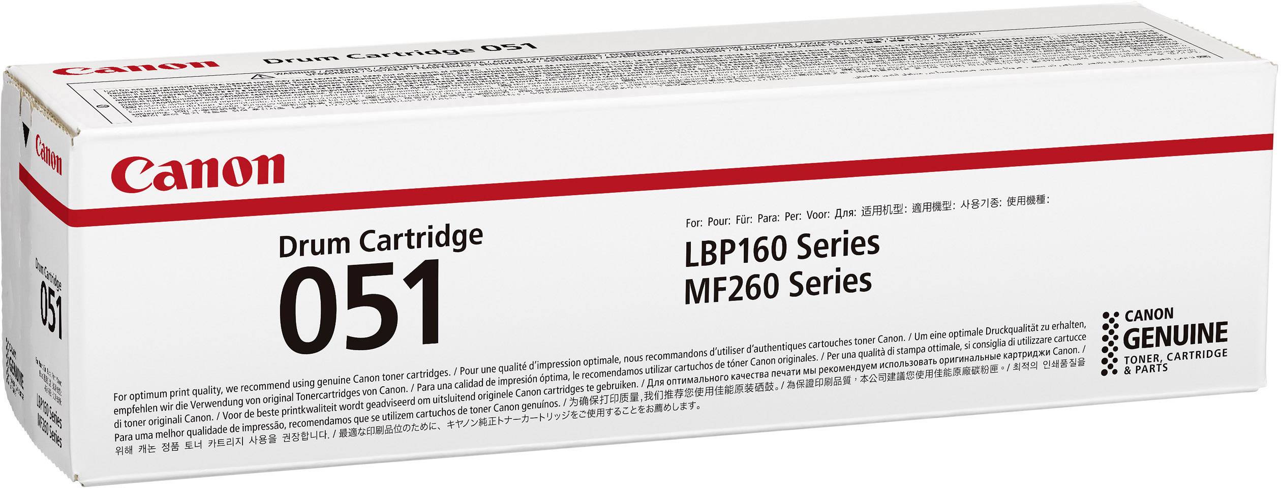 Canon toner uložak 051 za LBP160 i MF260 serije, originalna produktna ambalaža u bijeloj i crvenoj boji.