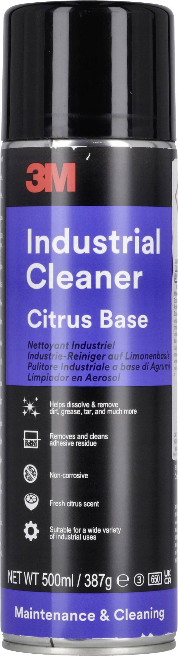 3M Industrijski čistač, aerosol sa citrusnom bazom, 500 ml, za održavanje i čišćenje.