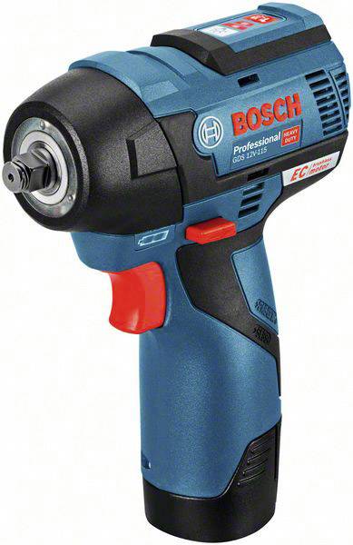 Bosch Professional Bosch Power Tools 06019E0103 Mutterdragare batteri 12 V Antal batterier som ing&aring;r 2 2.5 Ah Li-Ion inkl. 2x batterier