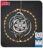 Hellum 523003 božićna zvijezda toplo bijela LED metalna s 3D efektom, timer