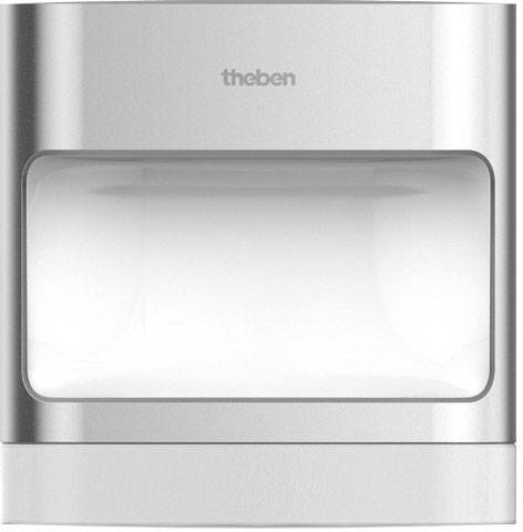 Theben theLeda D S AL 1020901 LED vanjsko zidno svjetlo s detektorom pokreta LED utično uznožje (bez normativa) 8.5 W aluminij boja