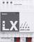 Bijeli LX KNX modul s priključcima gore i dolje, indikatorskim lampicama za status. Označen natpisom 'LUXORliving P640'.
