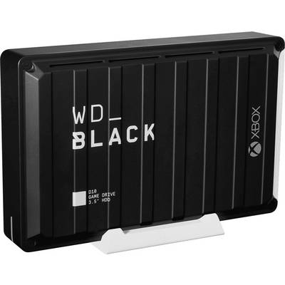 Vanjski crni vanjski hard disk s natpisom 'WD_BLACK', pogodan za Xbox konzole. Format od 3,5 inča s velikim kapacitetom pohrane.