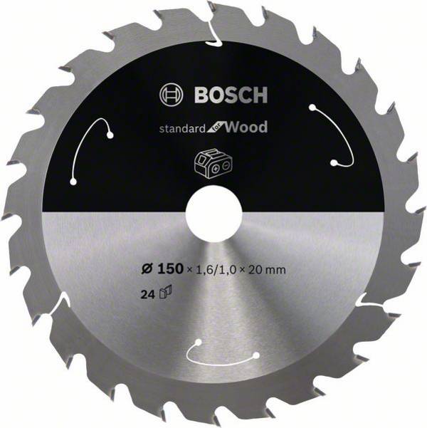 Bosch Accessories 2608837674 2608837674 list kružne pile od tvrdog metala 150 x 20 mm Broj zubaca (po inču): 24 1 St.