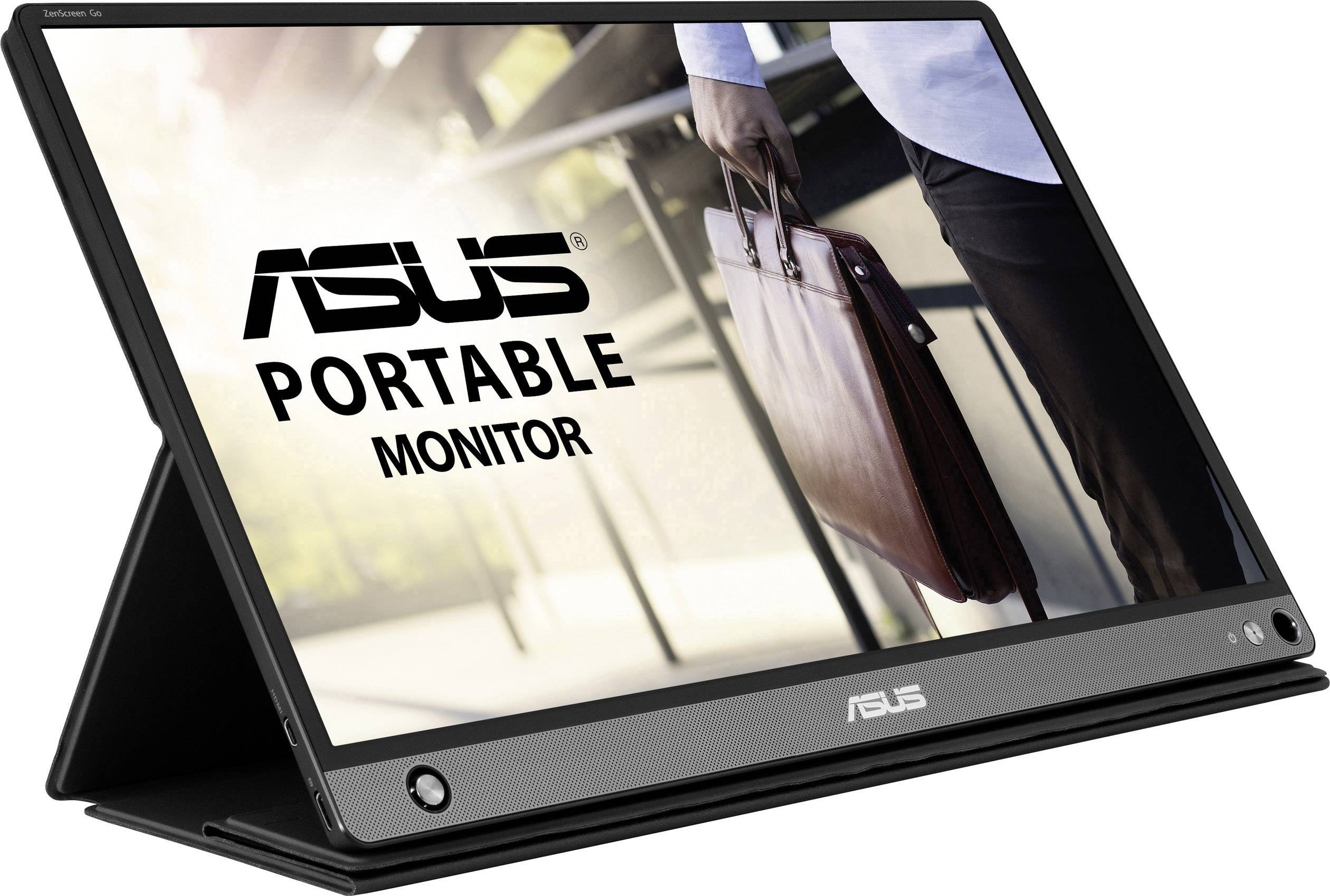 Asus MB16AHP LED-monitor 39.6 cm (15.6 inch) Energielabel F (A - G) 1920 x 1080 Pixel Full HD 5 ms USB-C, Micro-HDMI IPS LED
