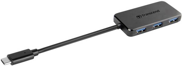 Transcend TS-HUB2C USB-Hub 4 ulaza USB a USB 3.1 gen.1 5 GBit/s  crna TS-HUB2C