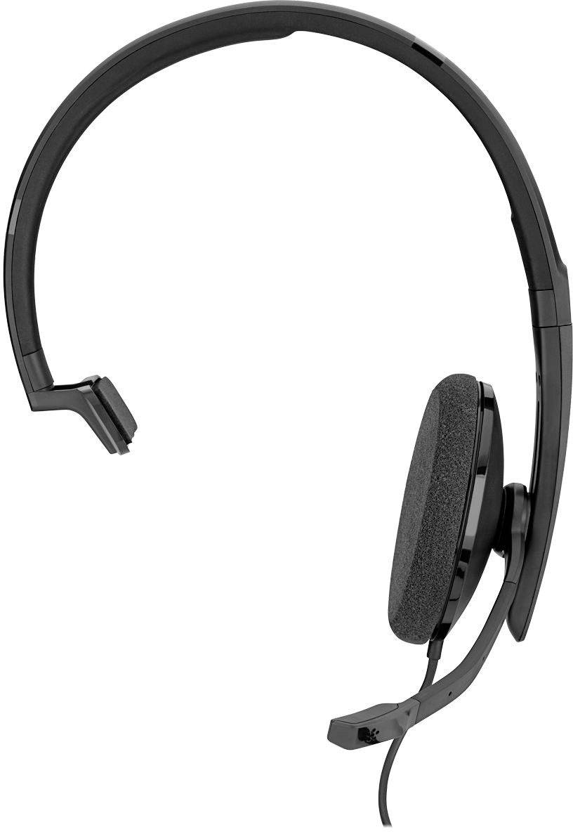 Sennheiser SC130 On Ear Headset žičani mono crna poništavanje buke kontrola glasnoće, utišavanje mikrofona telefon-0