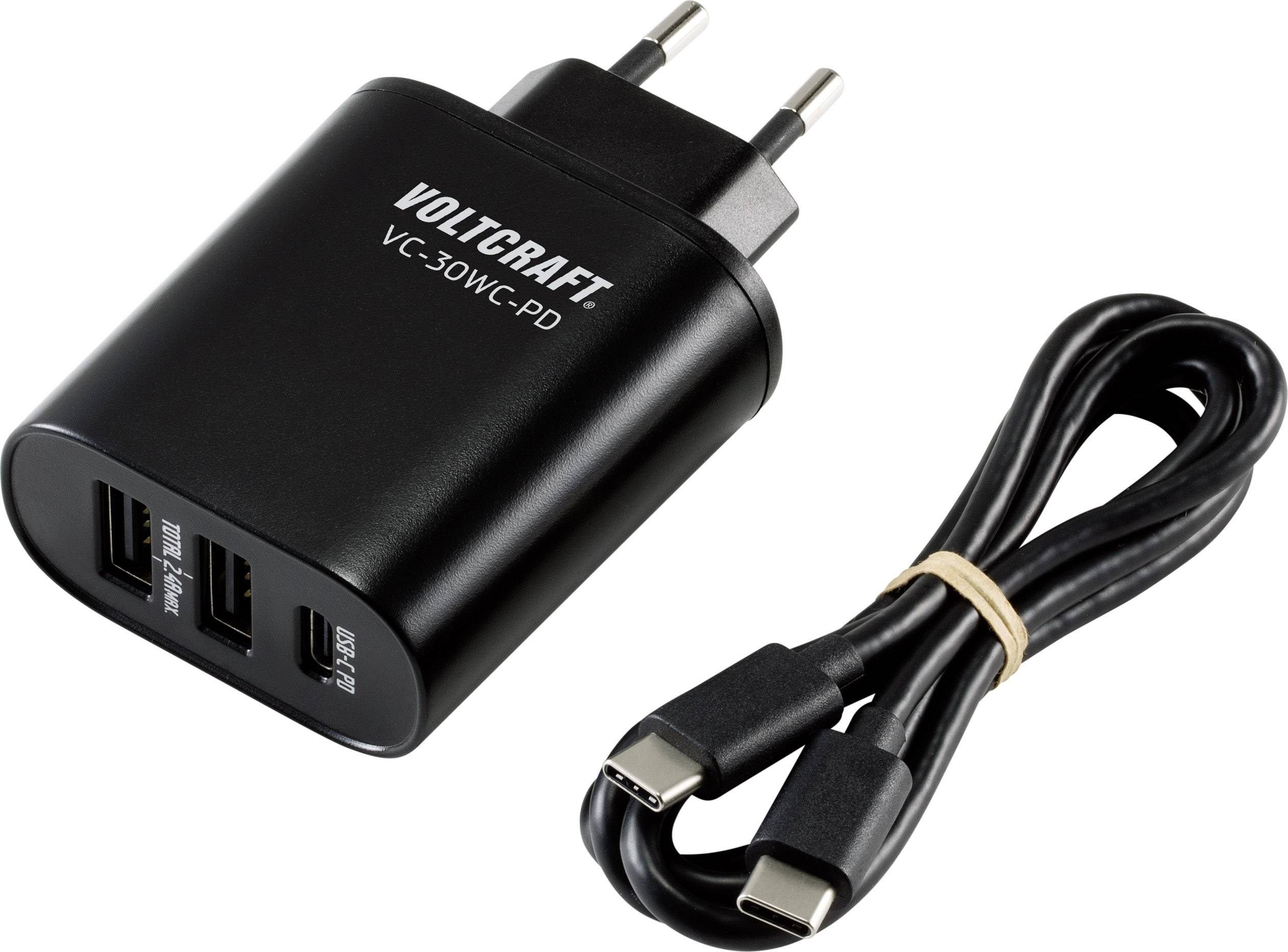 VOLTCRAFT VC-30WC-PD USB punjač 30 Wp USB, ženski konektor USB-C® crna utičnica-6