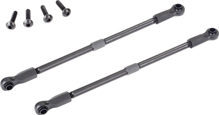 Dvije metalne šipke sa zglobovima i pet vijaka.