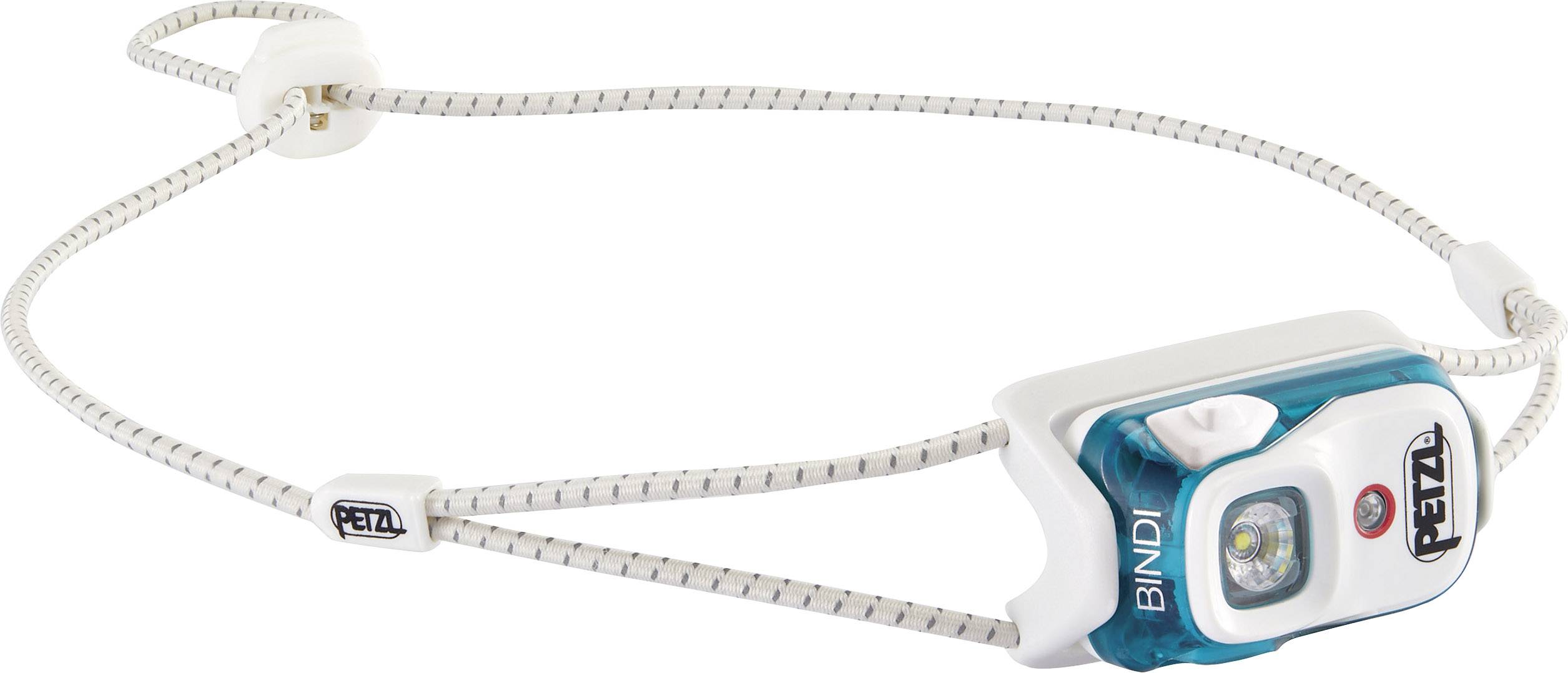 Čeona lampica s tankom, podesivom trakom i malim, pravokutnim kućištem svjetla na kojem piše 'BINDI' i naziv brenda.