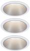 Paulmann 93410 Cole Coin ugrađeno svjetlo 3-dijelni komplet LED 6 W bijela, srebrna