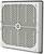 Ventilator s kvadratnom rešetkom, bijeli, za unutarnju ventilaciju.