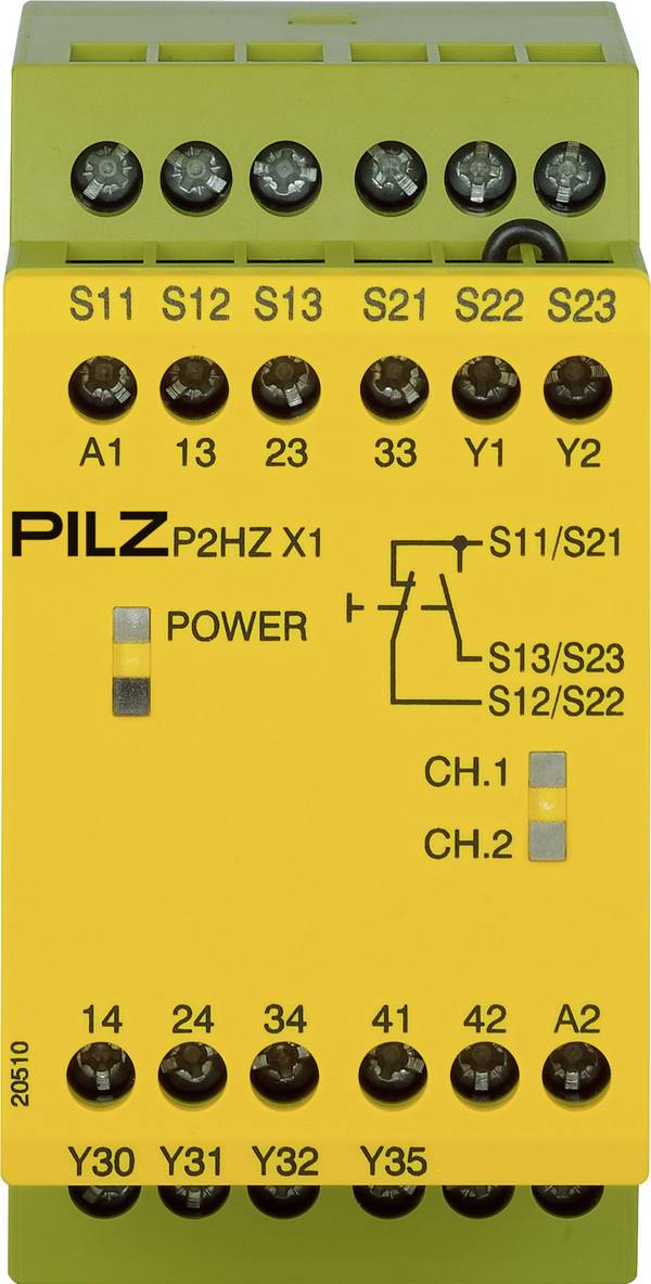 sigurnosni relej P2HZ X1 24VDC 3n/o 1n/c PILZ Radni napon (broj): 24 V/DC 3 zatvarač, 1 otvarač (Š x V x D) 45 x 87 x 121 mm  1 St.