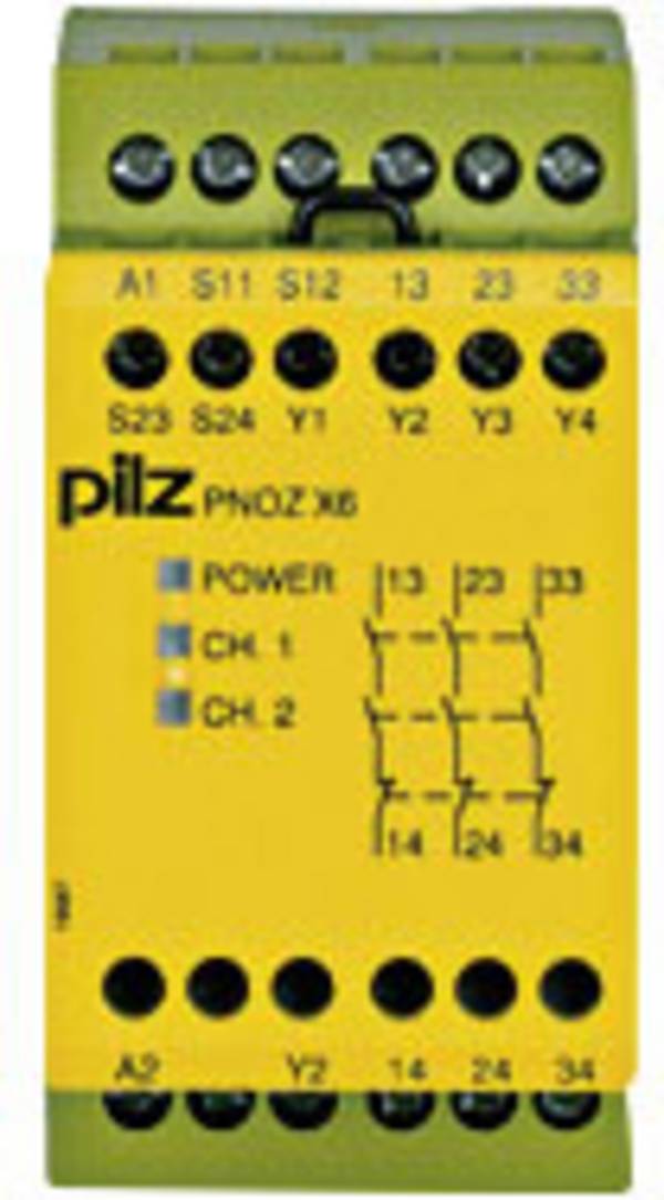 sigurnosni relej PNOZ X6 24VAC 24VDC 3n/o PILZ Radni napon (broj): 24 V DC/AC 3 zatvarač (Š x V x D) 45 x 87 x 121 mm  1 St.