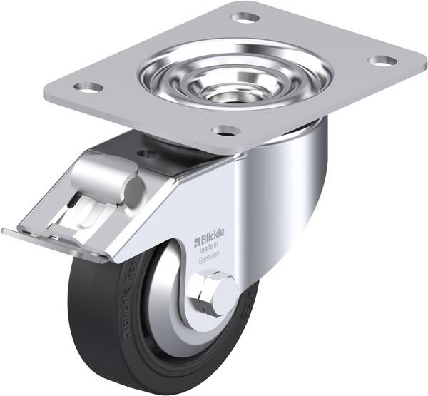 Blickle 851025 LK-POEV 100KAD-3-FI-FA okretni kotač s kočnicom Promjer kotača: 100 mm Nosivost (maks.): 200 kg 1 St.