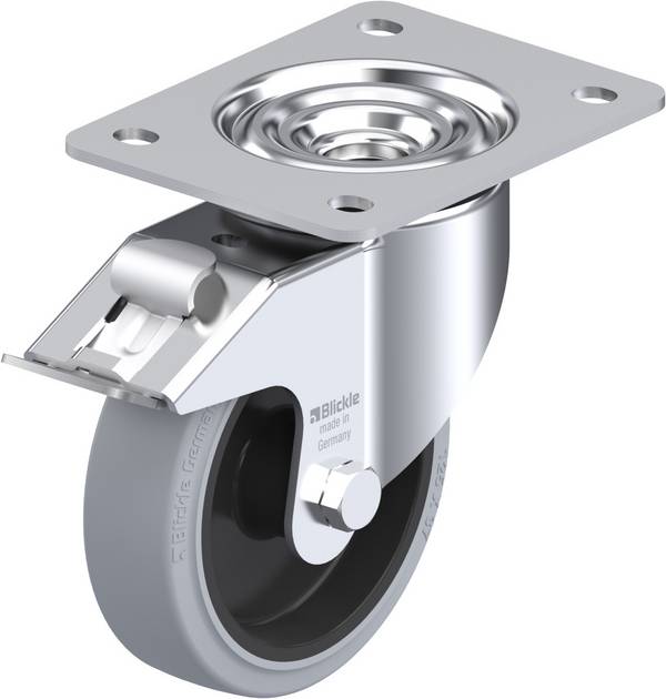 Blickle 851117 LK-POEV 125XR-3-FI-SG okretni kotač s kočnicom Promjer kotača: 125 mm Nosivost (maks.): 250 kg 1 St.
