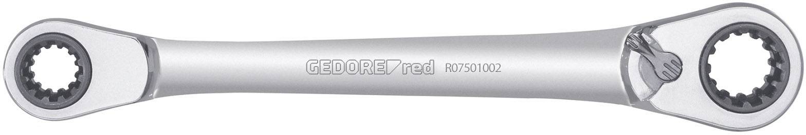 Gedore RED 3300900 R07501002 Dubbele ringsleutelratelset 2-delig Sleutelbreedte (inch) 1/2 - 11/16
