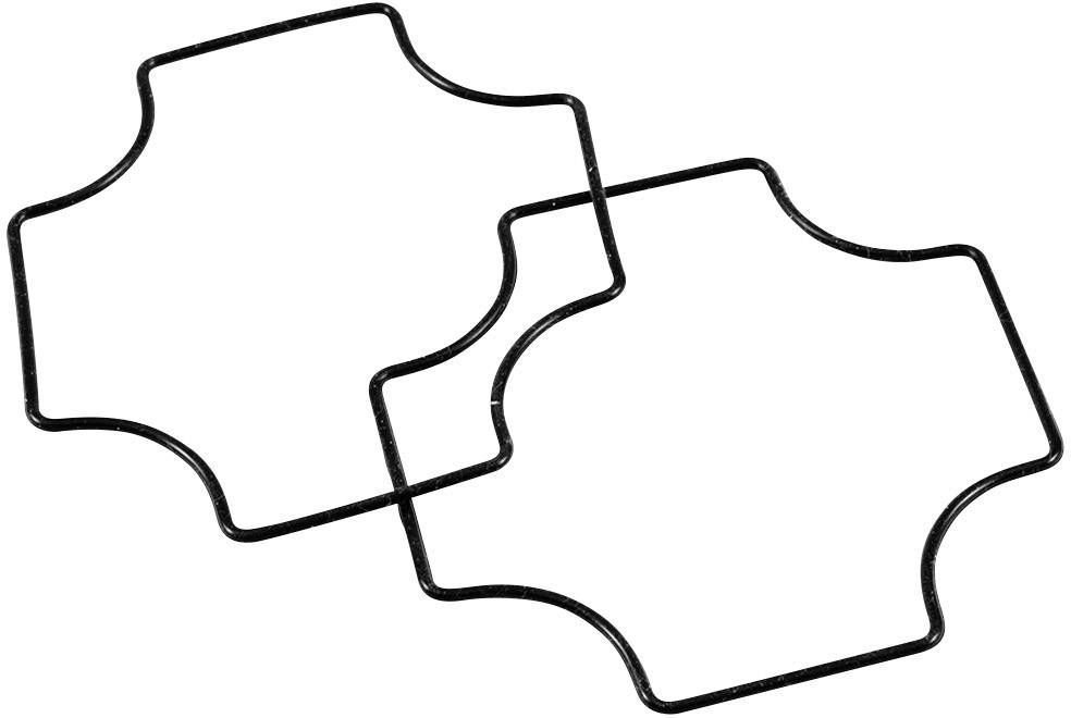 Hammond Electronics 1557BGASKET Pakking Silicone Zwart 1 stuk(s)