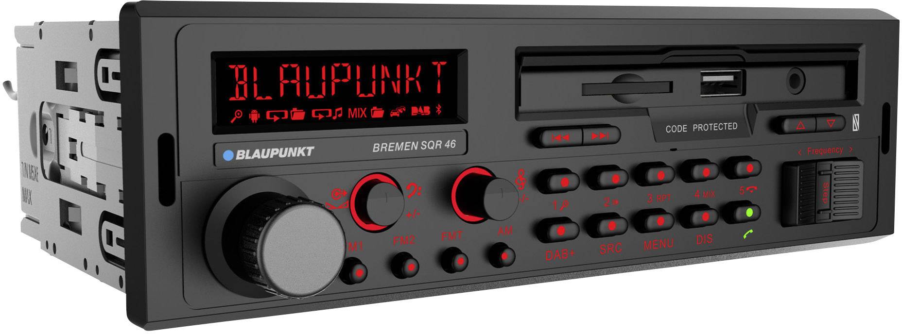 Blaupunkt Bremen sqr 46 dab Autoradio tuner dab+ kit mains libres bluetooth design rétro Q015712 - vue 2