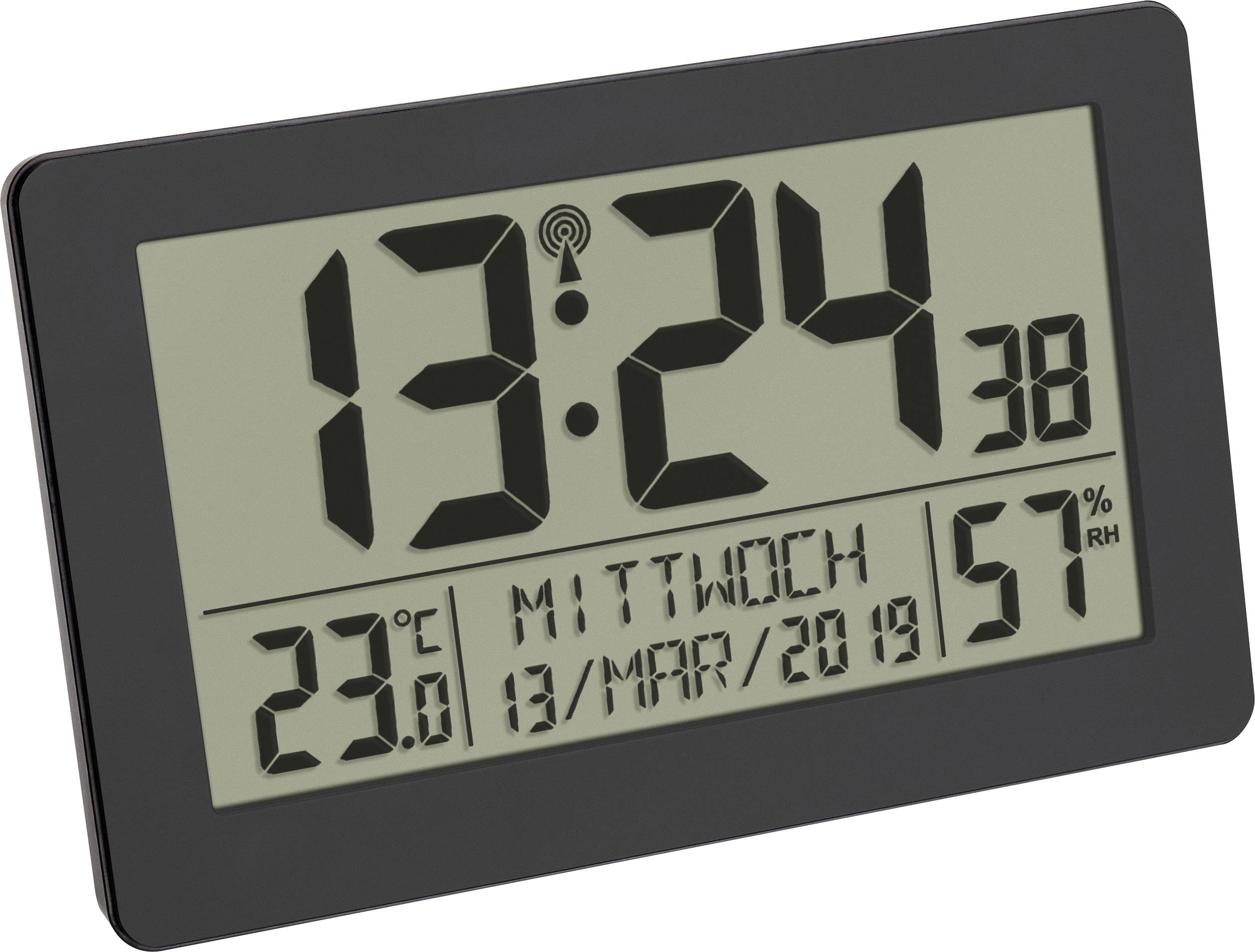 Digitalni sat prikazuje '13:24', ispod toga datum '13/Mar/2019', temperaturu '23°C' i vlažnost zraka '57%' na LCD zaslonu.