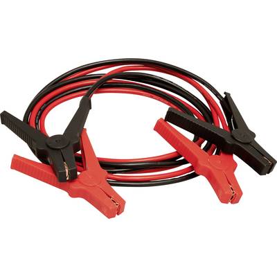 Crveni i crni kabel za paljenje s krokodil-kvačicama za premošćivanje autobaterija.