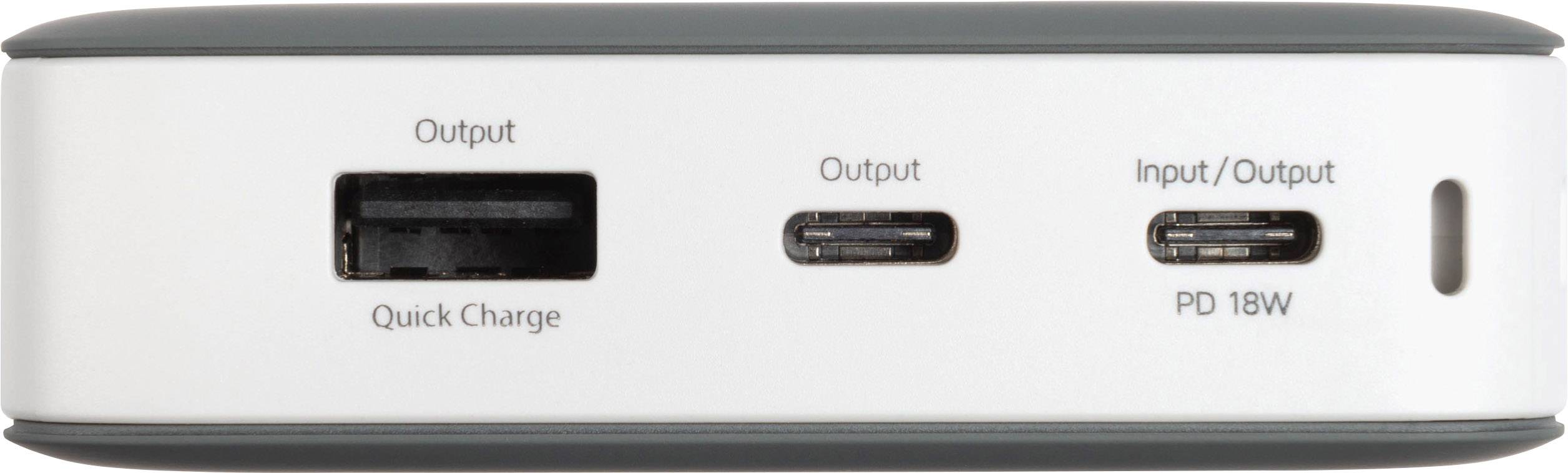 Xtorm by A-Solar Apollo powerbank (rezervna baterija) 15000 mAh Quick Charge 3.0 LiPo USB-C® siva, bijela prikaz statusa-4