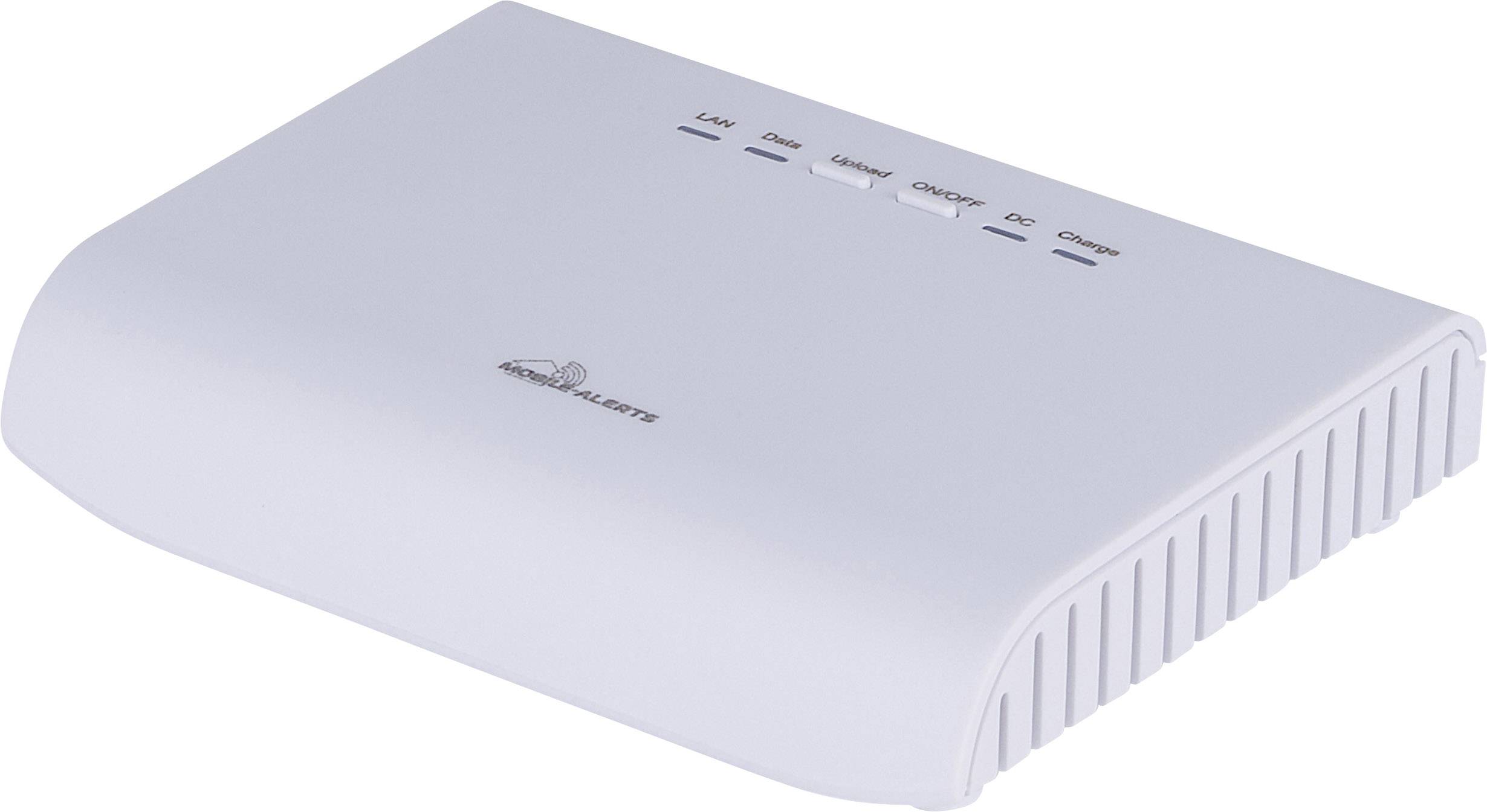 Bijeli WLAN router s više kontrolnih lampica na vrhu prikazuje status rada.