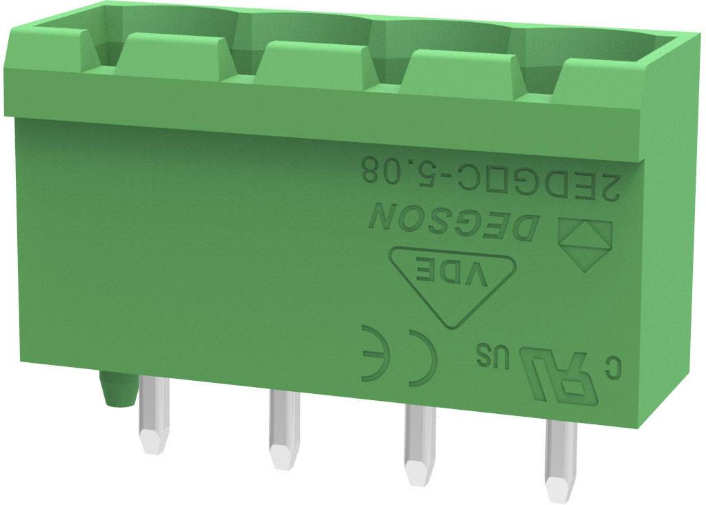 Degson 2EDGVC-5.0-02P-14-100A(H) Male behuizing (board) Totaal aantal polen: 2 Rastermaat: 5 mm Inhoud: 1 stuk(s)