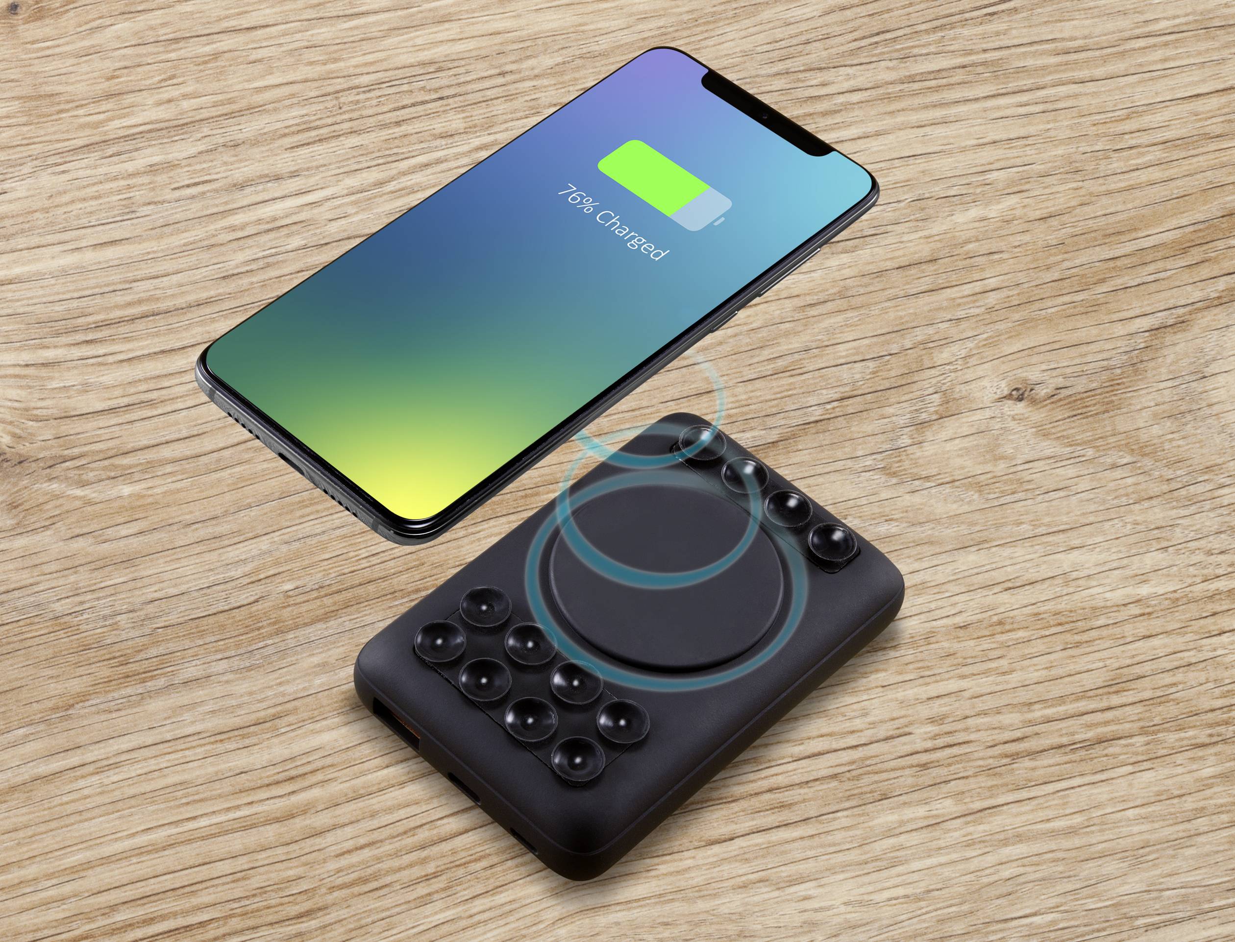 VOLTCRAFT VC-11015280 Wireless Powerbank 10000 mAh Power Delivery, Fast Charge LiPo crna-6