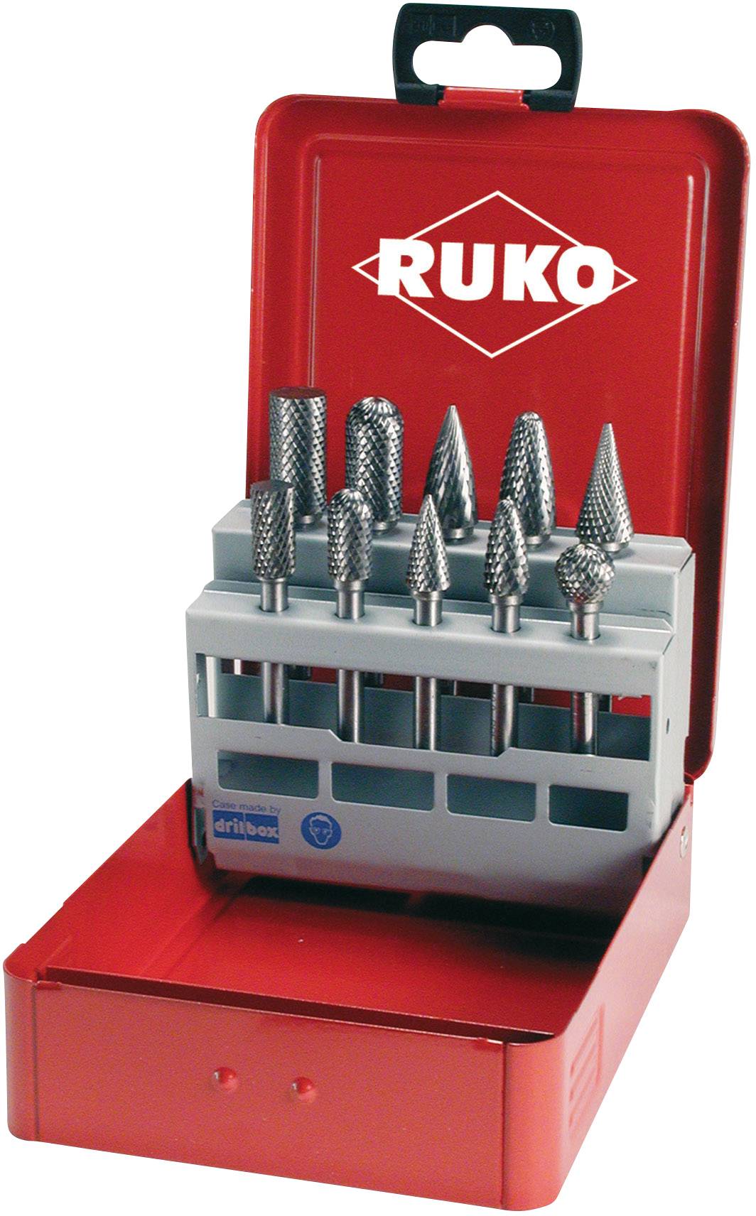 RUKO 116003 glodalo za metal tvrdi metal Promjer osovine 6 mm 10-dijelni
