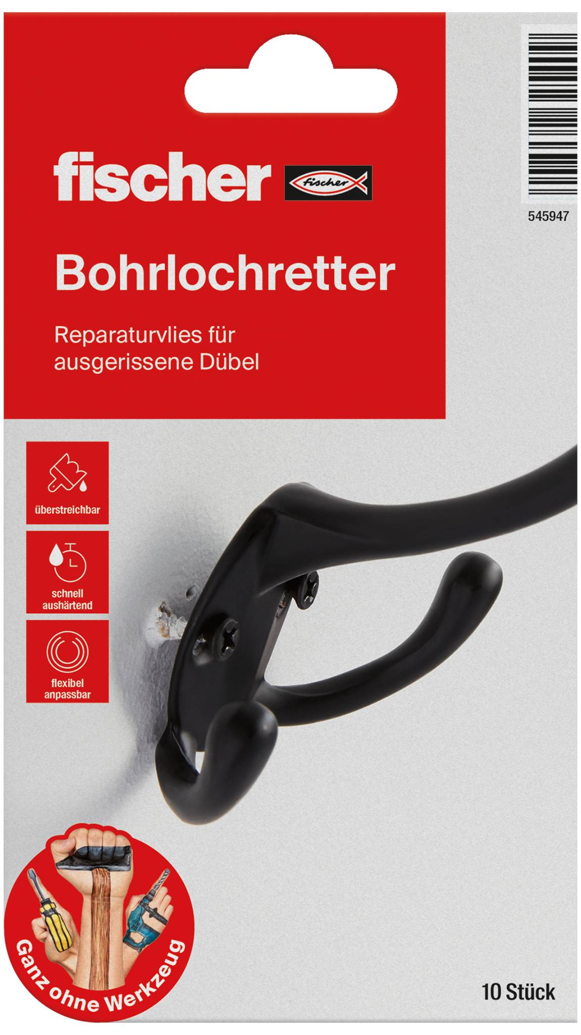Fischer 545947 Reparatievlies 10 stuk(s)