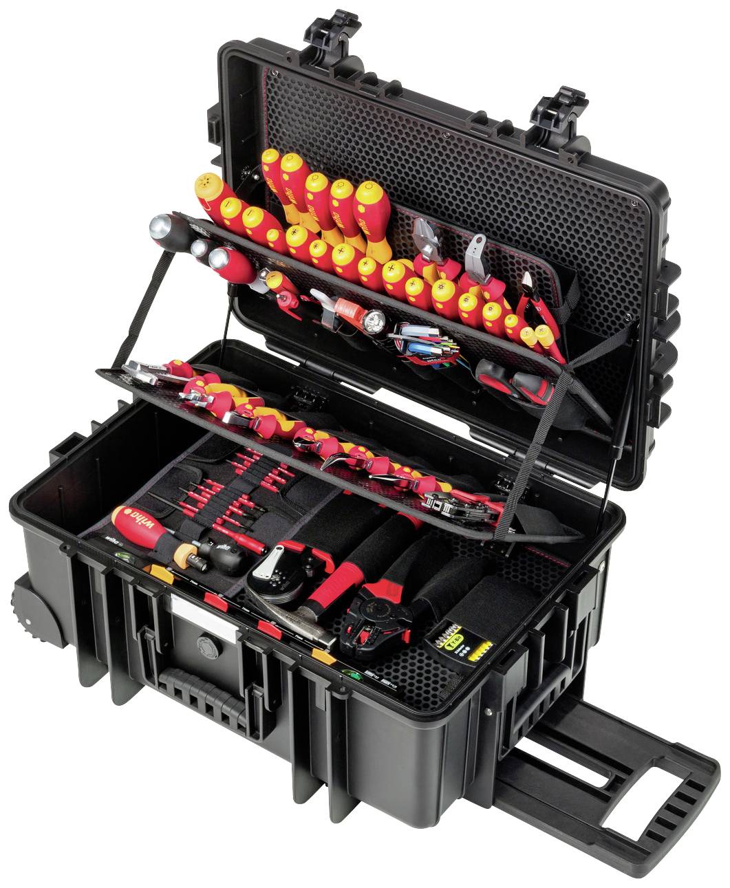 Wiha 42069 Elektriker, Hantverkare, L&auml;rling, Professionell, VDE Verktygsv&auml;ska med utrustning 113-delars (L x B x H) 625 x 440 x 280 mm