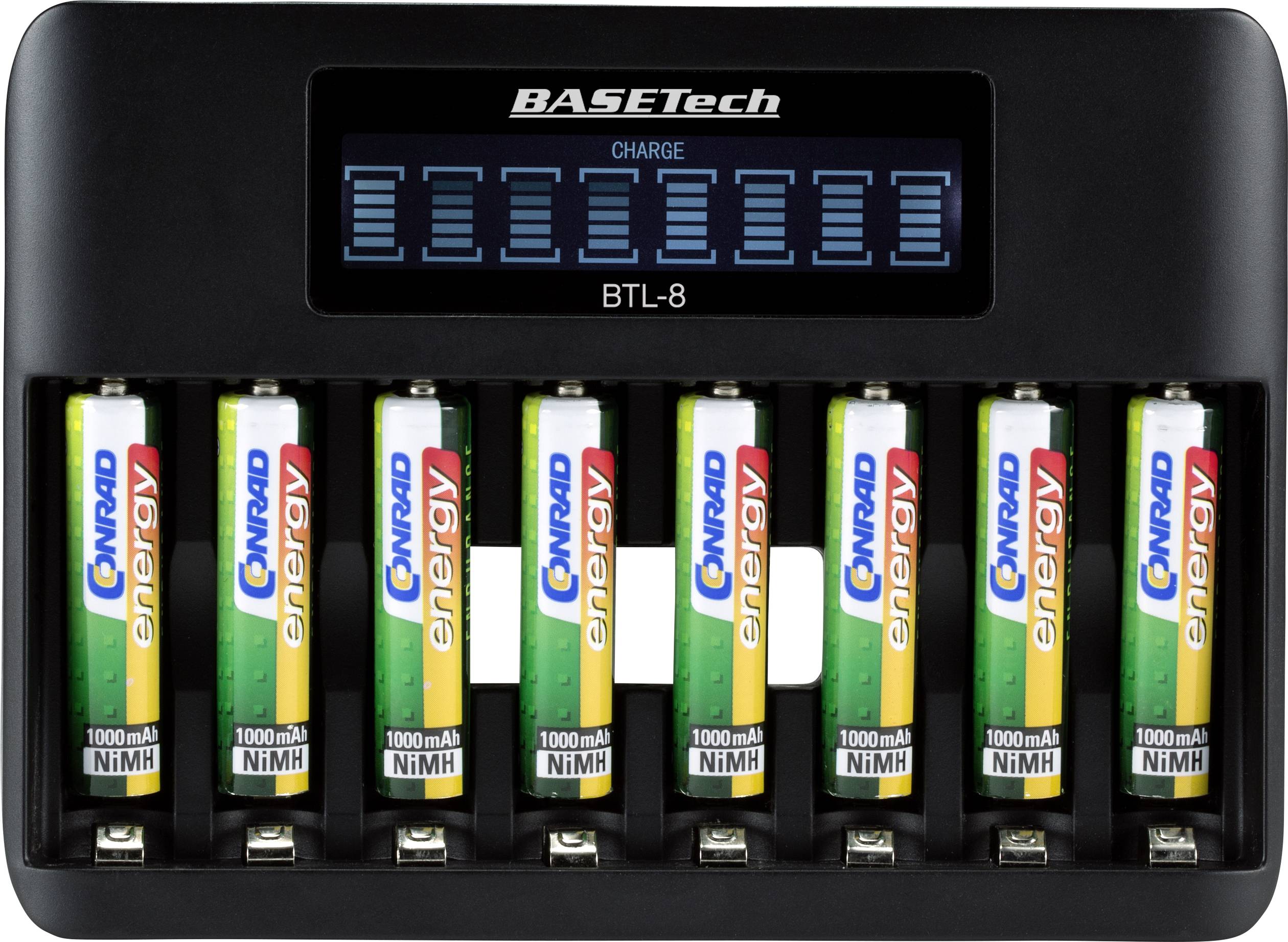 Basetech BTL-8 punjač okruglih stanica nikalj-metal-hidridni mignon (AA), micro (AAA)-3