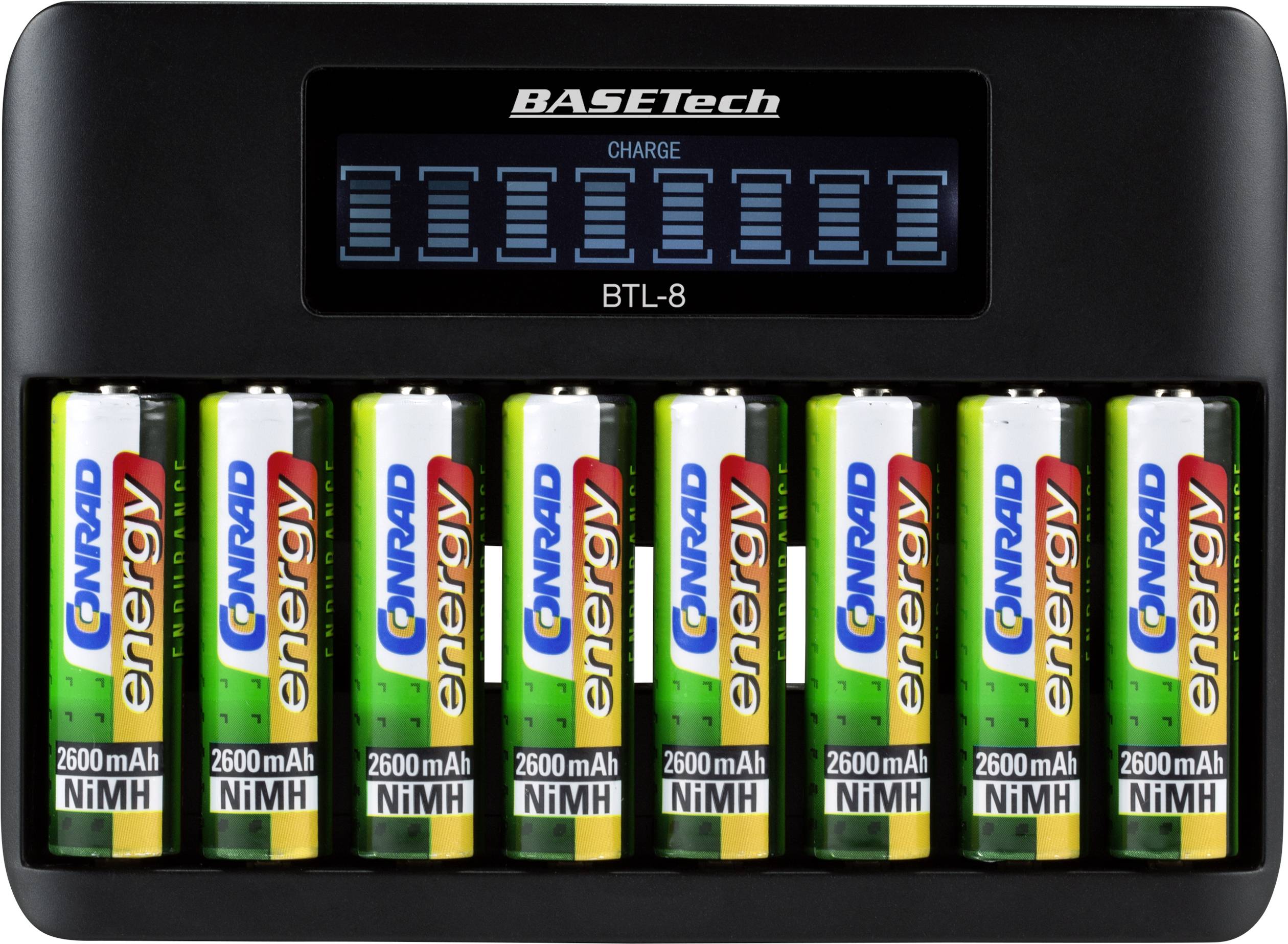 Basetech BTL-8 punjač okruglih stanica nikalj-metal-hidridni mignon (AA), micro (AAA)-4