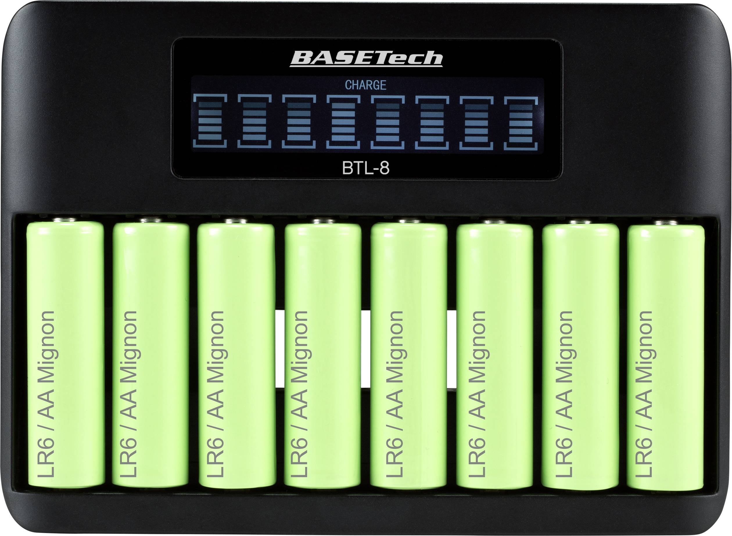 Basetech BTL-8 punjač okruglih stanica nikalj-metal-hidridni mignon (AA), micro (AAA)-5