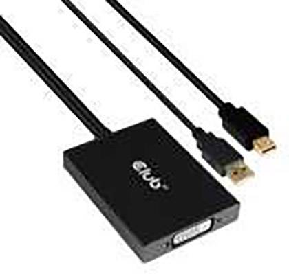 Adapter s dva kabela: HDMI i USB kabel. Adapter je crn i ima natpis 'eLud'.