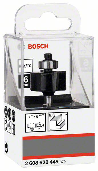 Glodalo Bosch-a u prozirnoj ambalaži, pogodno za obradu drva promjera 6 mm.