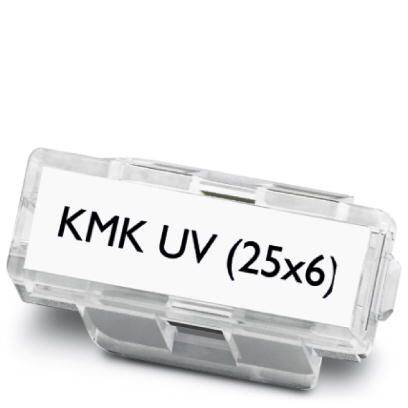 Phoenix Contact 1014106 KMK UV (25X6) Markeringshouder Montagemethode: Kabelbinder Markeringsvlak: 25 x 6 mm Transparant Aantal markeringen: 100 100 stuk(s)