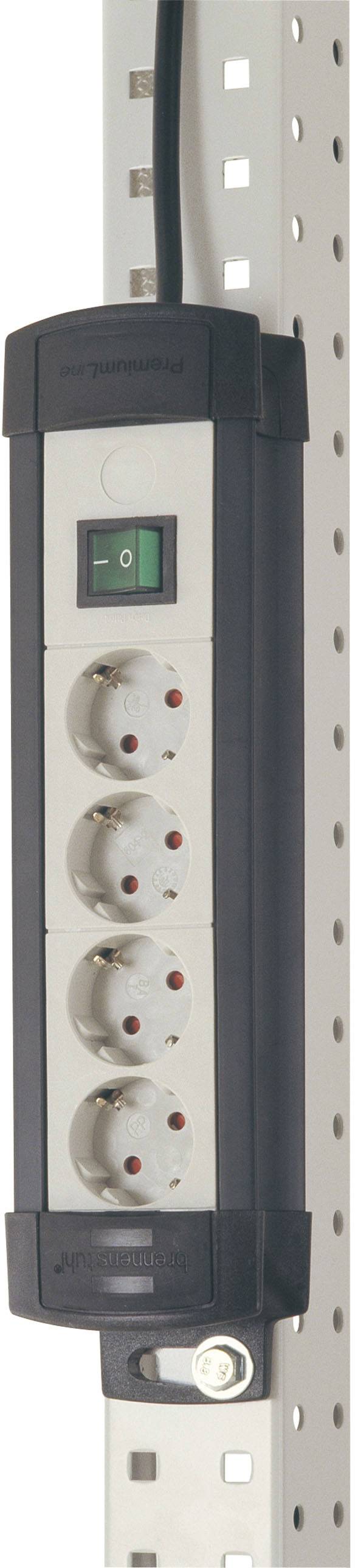 Manuflex ZB0028 Professionele stekkerdoos, 230 V/ 50 Hz, 4-voudig, 1,8 m kabel, van kunststof