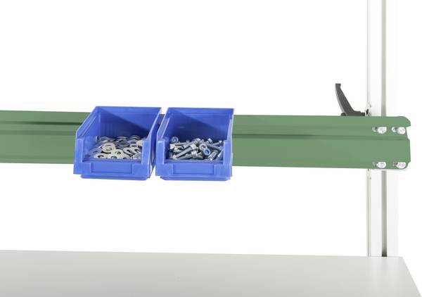 Manuflex LZ8324.6011 ESD ESD potporna šina za portal za montažu aluminija, u Reseda zelenoj boji RAL 6011, ŠxDxV = 1746 x 2 x 100 mm