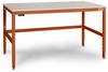 Manuflex LC3113.2001 ESD ESD radni stol CANTOLAB Spezial s gumenom pločom, ŠxDxV = 2000 x 800 x 752-952 mm crvena naranča