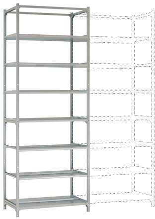 Manuflex RA3295.7035 Magazijnstelling basismodule (b x h x d) 1250 x 2000 x 700 mm Staalbodem