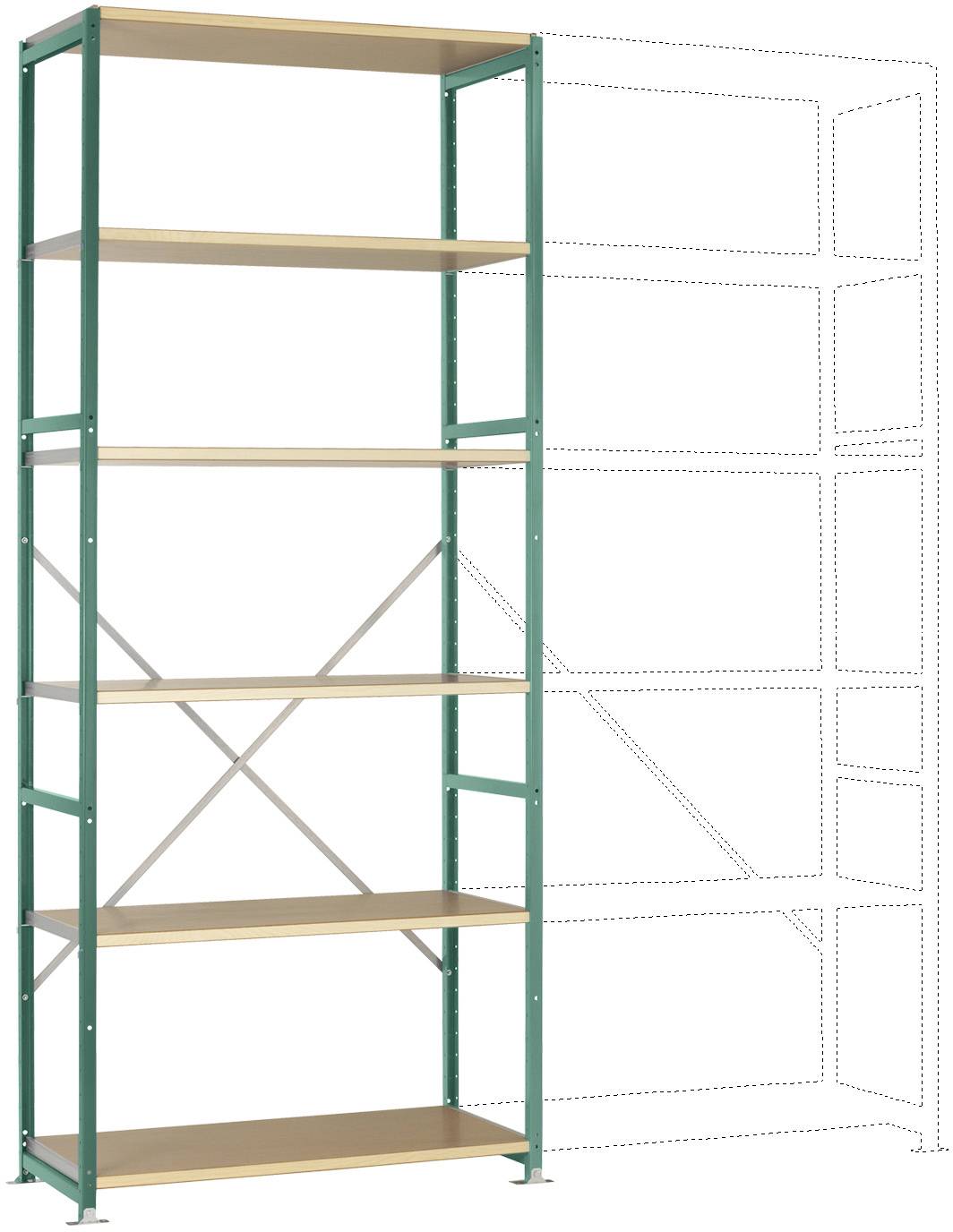 Manuflex RP1314.0001 Magazijnstelling basismodule (b x h x d) 1030 x 2500 x 700 mm Hout