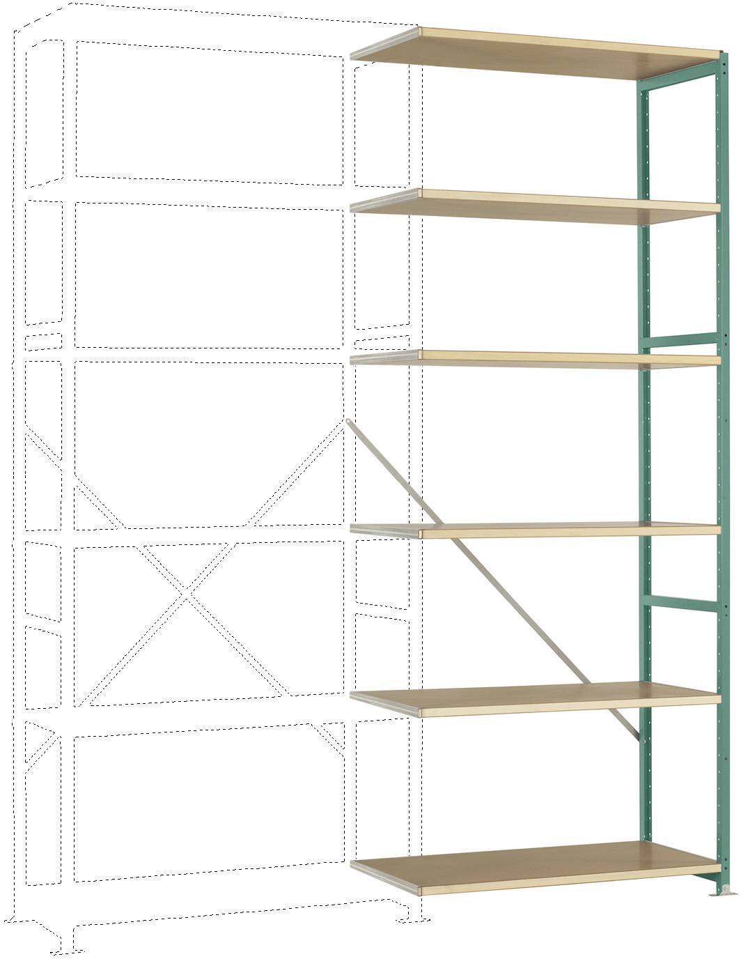 Manuflex RP1414.0001 Magazijnstelling uitbreidingsmodule (b x h x d) 1000 x 2500 x 700 mm Hout